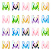 20Pcs UV Plating Opaque Acrylic European Beads OACR-TADJ0001-16M-2