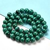 Natural Malachite Beads Strands G-F571-27A1-7mm-5