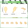 30Pcs 201 Stainless Steel Stud Earring Findings STAS-UN0041-65-5