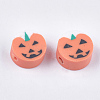 Halloween Theme Handmade Polymer Clay Beads CLAY-S091-70-1