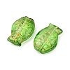 Electroplate and Golden Metal Enlaced Glass Beads EGLA-T029-01H-2