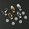 12Pcs 2 Color Brass Clip-on Earring Converters Findings KK-FS0001-31-2