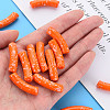 Opaque Spray Painted Acrylic Beads MACR-S372-002F-B09-5