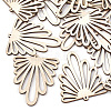 Undyed Wood Big Pendants WOOD-T008-27-1