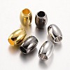 Barrel Brass European Large Hole Beads X-KK-E673-004-1