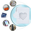 3 Inch PVC Mini Heart Hollow Photocard Holder Book AJEW-WH0038-65P-01-5