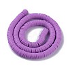 Flat Round Handmade Polymer Clay Beads LS-CLAY-R067-8.0mm-01-3