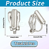 20Pcs Brass Clip-on Earring Findings KK-SC0004-81P-2