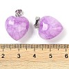 Dyed Natural Jade Pendants G-J386-H14-P-3