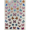 Laser Butterfly Nail Polish Foil Adhesive Decals MRMJ-T078-237L-1