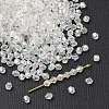 Bicone AB Color Plated Eco-Friendly Transparent Acrylic Beads TACR-A003-4mm-22-1