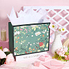 1Pc Flower Printed Paper Gift Bags with Rope Handle ABAG-SP0001-30B-3