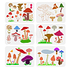 6Pcs 6 Styles PET Hollow Out Drawing Painting Stencils DIY-WH0394-0390-1