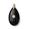 Natural Obsidian Pendants G-B188-01G-08-1