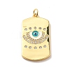 Rack Plating Brass Micro Pave Cubic Zirconia Pendants KK-M230-37G-2