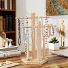 Baseball Wooden Jewelry Ring Display Tower Stands ODIS-WH0086-223B-5