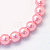 Baking Paint Pearlized Glass Pearl Round Bead Strands X-HY-Q003-10mm-53-A-2