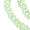 Baking Electroplate Glass Beads Strands X-DGLA-A039-J4mm-B10-3