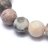 Natural Zebra Jasper Bead Stretch Bracelets BJEW-K212-A-035-3