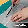 2Pcs 2 Styles Acrylic Rulers AJEW-WH0270-327-4