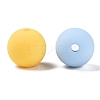 Rubberized Style Imitated Silicone Acrylic Beads MACR-T048-01C-11-2