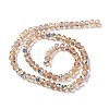 AB Color Plated Transparent Electroplate Beads Strands EGLA-H104-06F-2