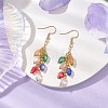 Glass Beaded Dangle Earrings EJEW-JE05976-2