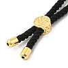 Twisted Nylon Cord Silder Bracelets DIY-B066-03G-11-3