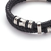 Retro Braided Leather Cord Bracelets BJEW-L642-39-2