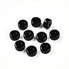 Opaque Solid Color Glass Beads GLAA-N007-6x3mm-A01-1