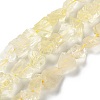 Raw Rough Natural Lemon Quartz Beads Strands G-B065-C10-1