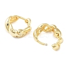 Brass Curly Hoop Earrings for Women EJEW-F347-01G-01-2