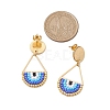 Seed Bead Teardrop Stud Earrings EJEW-MZ00251-4