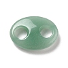 Natural Green Aventurine Connector Charms G-P467-01G-2