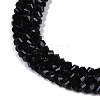 Electroplate Glass Beads Strands GLAA-Q105-04E-3