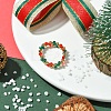 Christmas Theme Glass Rings RJEW-TA00121-2