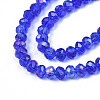 Electroplate Glass Beads Strands EGLA-A034-T10mm-B27-3