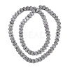 Electroplated Natural Lava Rock Beads Strands G-Q1009-G01-02G-2