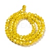 Opaque Solid Color Electroplate Glass Beads Strands GLAA-F029-P4mm-A05-2