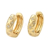 Clear Cubic Zirconia Star Hoop Earrings X-EJEW-C022-01G-2