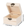 Wooden Storage Boxes OBOX-WH0004-03-2
