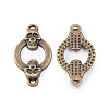 Tibetan Style Alloy Connector Charms SKUL-PW0002-133AB-1