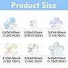 120Pcs 6 Styles Mixed Styles Acrylic Bead Caps SACR-YW0001-65-3