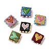 Handmade Lampwork Enamel Beads LAMP-S079-09-1