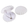 Shell Shaped Velvet Jewelry Storage Boxes VBOX-TADJ0001-02B-1