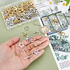 120 Sets 8 Styles Tibetan Style Alloy Toggle Clasps FIND-GA0005-28-3