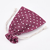 Polycotton(Polyester Cotton) Packing Pouches Drawstring Bags ABAG-T007-01C-2