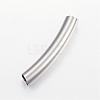 Tarnish Resistant 304 Stainless Steel Curved Tube Beads STAS-P128-01-1