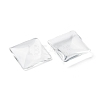 Transparent Glass Square Cabochons X-GGLA-A001-25mm-3