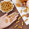 50Pcs 1-Hole Wood Buttons BUTT-UN0001-27B-4